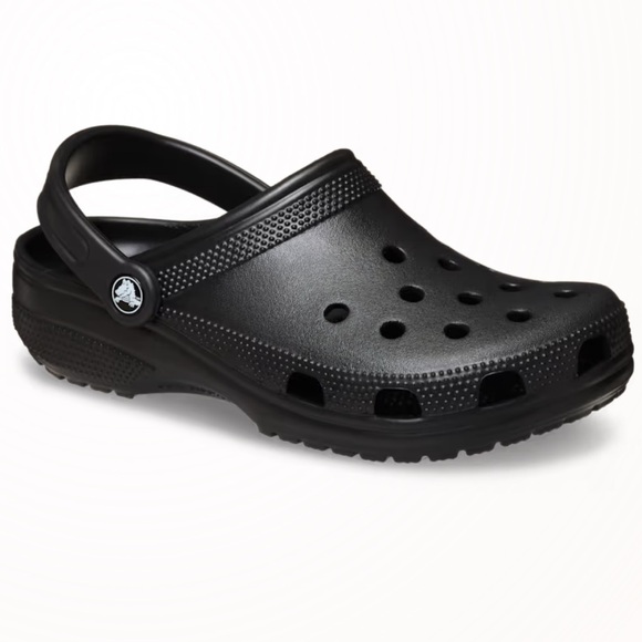 CROCS Other - CROCS 🩴 LK NW VEGAN BLACK VENTED HEEL STRAP NON-SLIP SOLES CLOGS SHOES Men’s 13